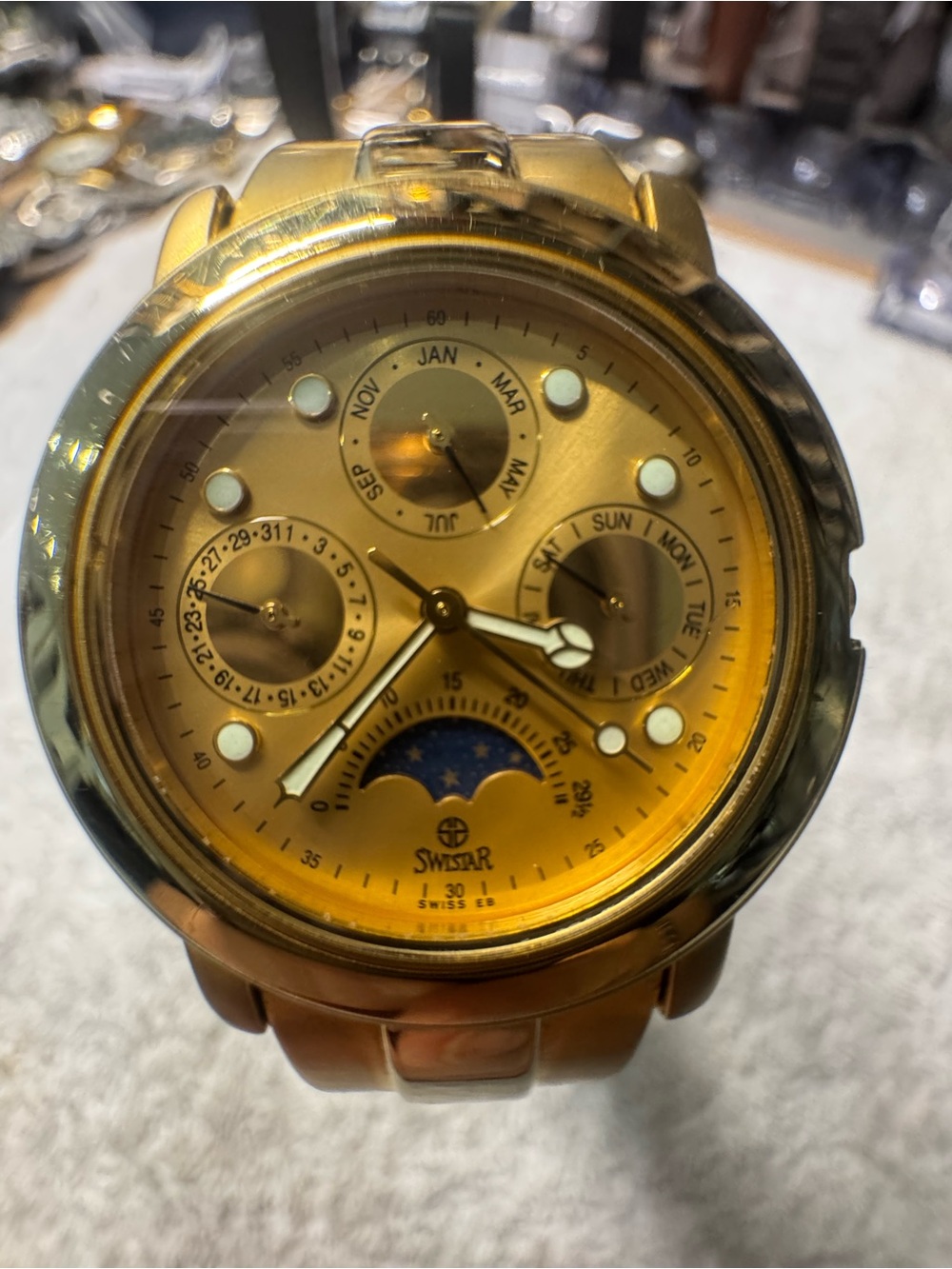 Gold-Tone Multifunction Watch - Gold